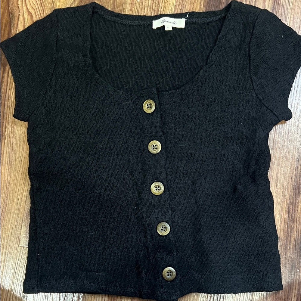 Madewell Black Button-Down Women's Top